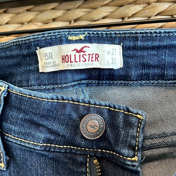 Hollister Low-Rise Dark Wash Stretch Skinny Jeans, 27 / 5 - Picture 7 of 7